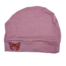 Load image into Gallery viewer, Landana Headscarves Womens Soft Chemo Cap and Sleep Turban with Red Butterfly