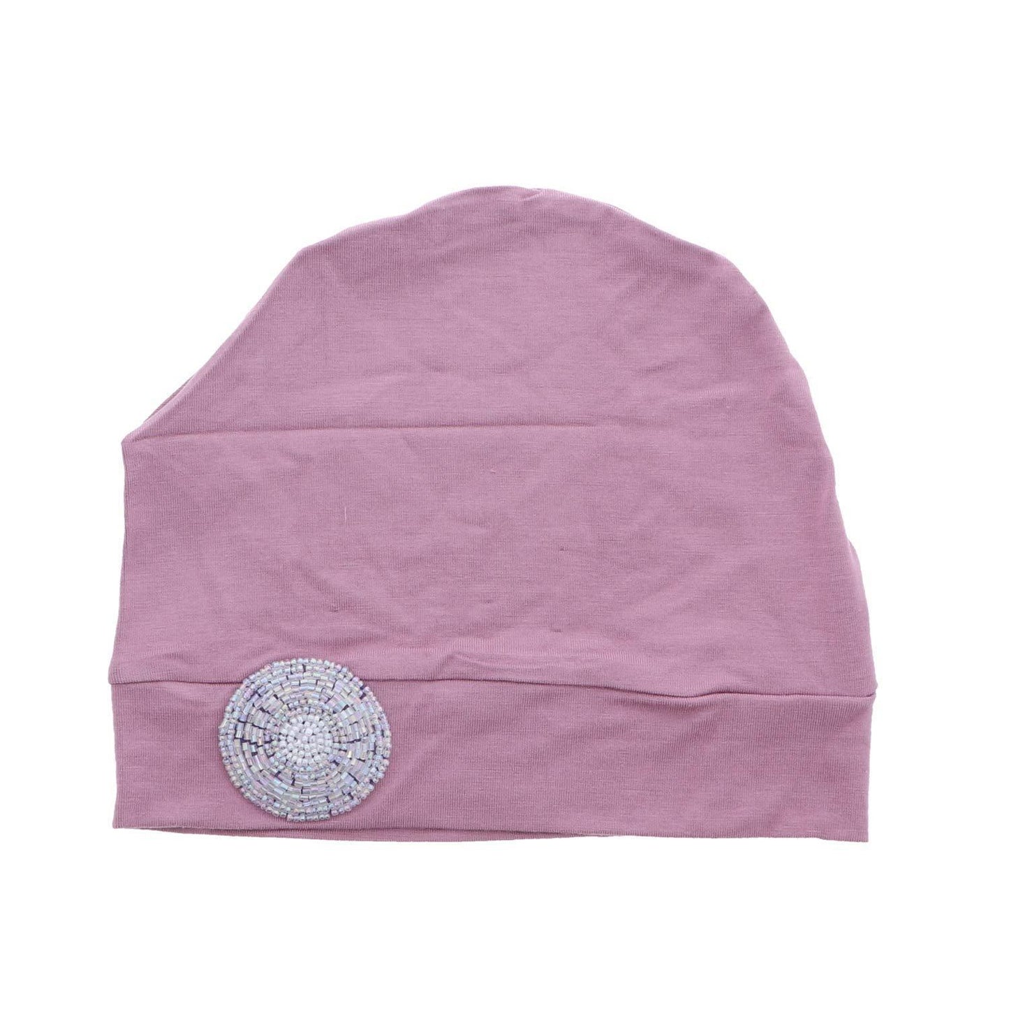 Landana Headscarves Chemo Beanie Sleep Cap Ultra Soft with Lavender Bling