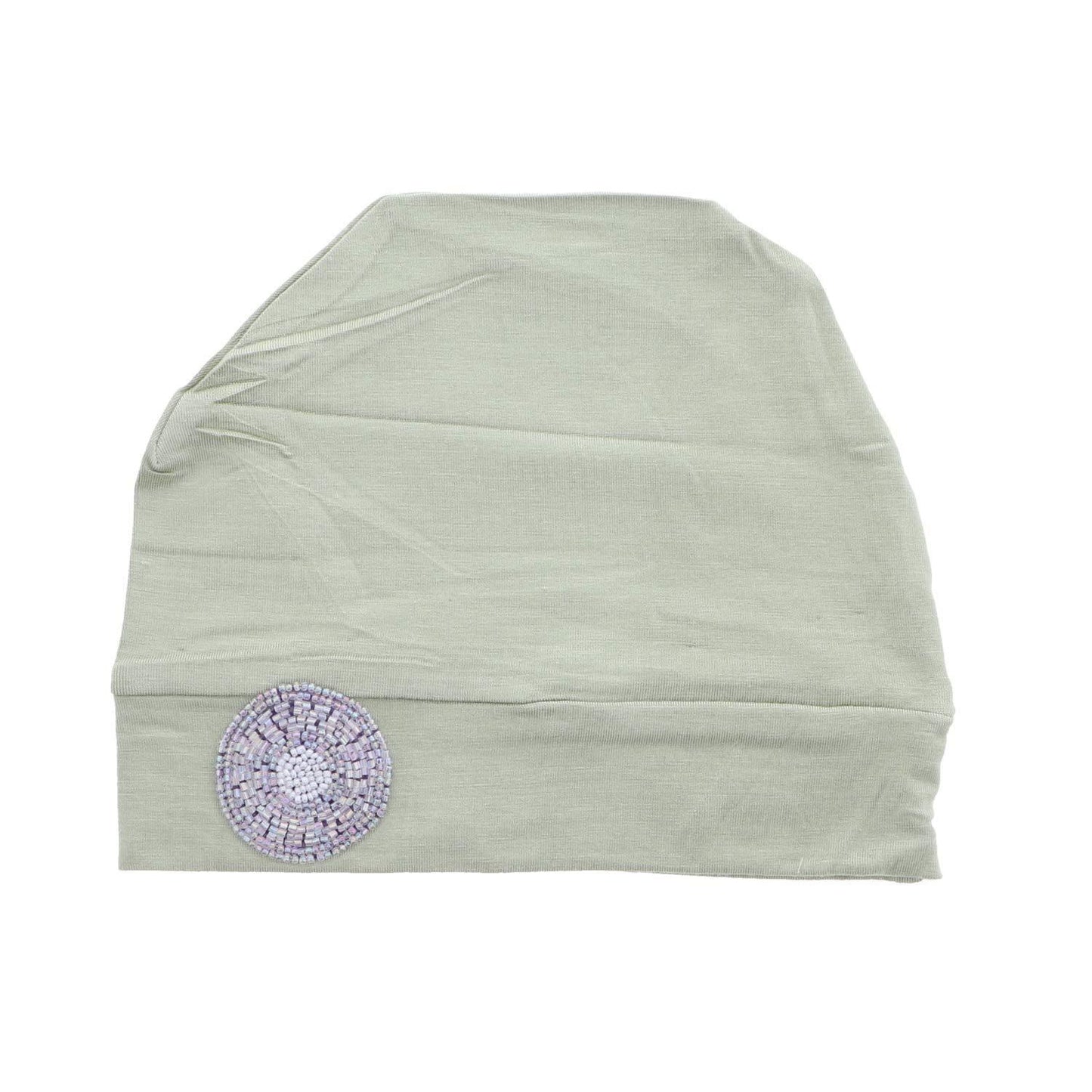 Landana Headscarves Chemo Beanie Sleep Cap Ultra Soft with Lavender Bling