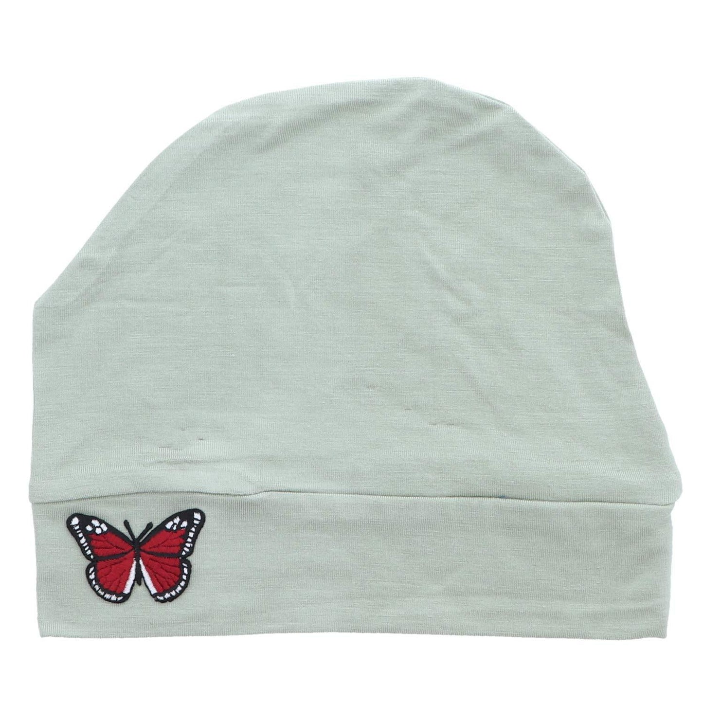 Landana Headscarves Womens Soft Chemo Cap and Sleep Turban with Red Butterfly