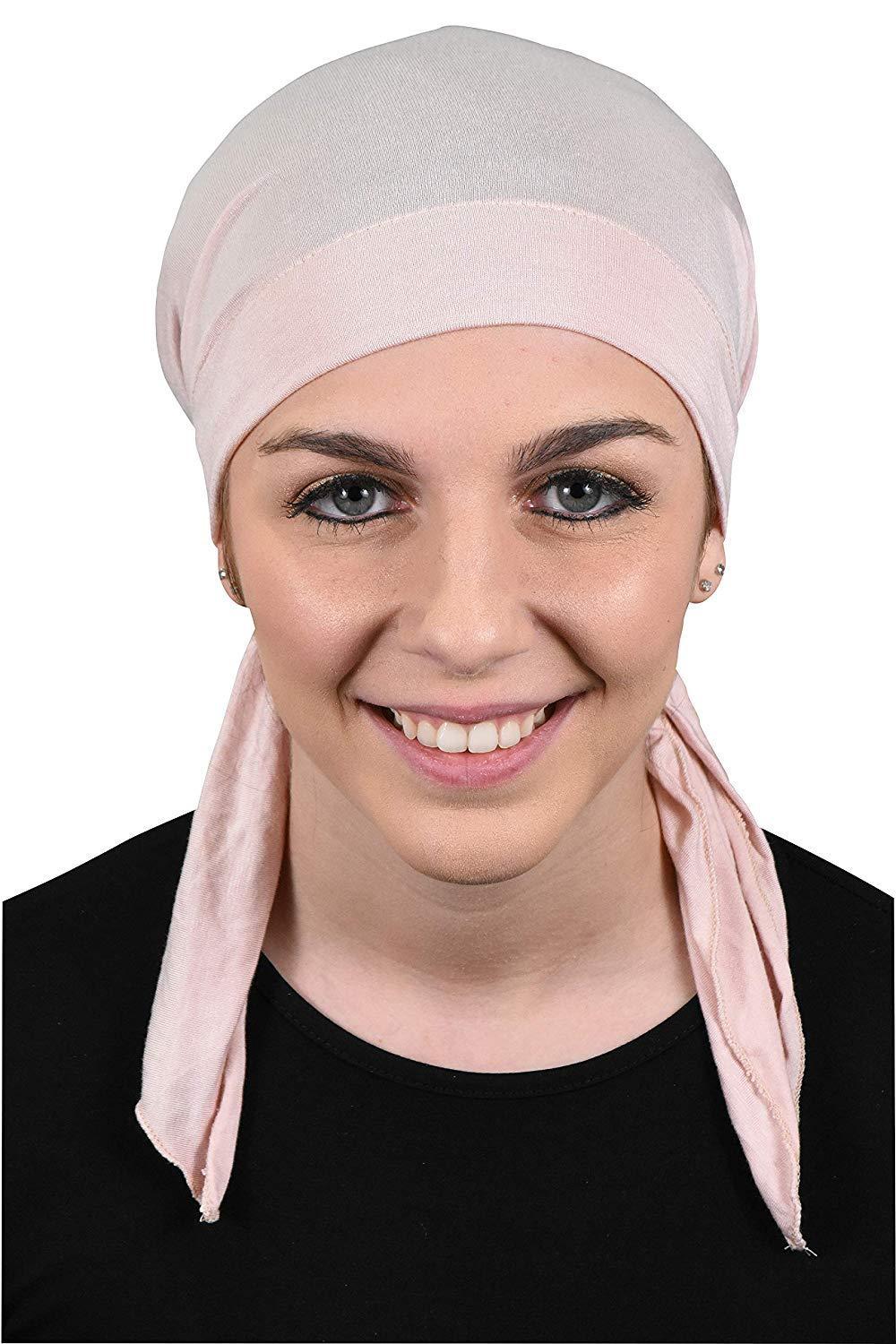 Womens Pre Tied Bandana Chemo Cap Soft Cancer Scarf Hair Cover