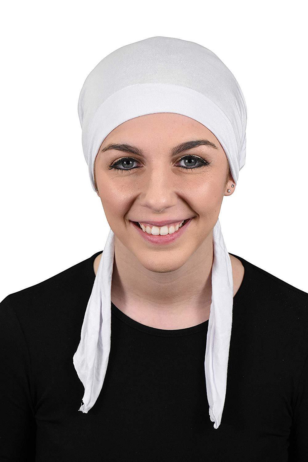 Womens Pre Tied Bandana Chemo Cap Soft Cancer Scarf Hair Cover