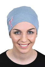 Load image into Gallery viewer, Landana Headscarves Chemo Beanie Sleep Cap Pink Dragonfly