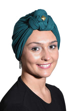 Load image into Gallery viewer, Landana Headscarves Turbans for Women with Twist/Knot Front and Gold Stud