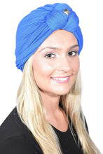 Load image into Gallery viewer, Landana Headscarves Turbans for Women with Twist/Knot Front and Silver Stud