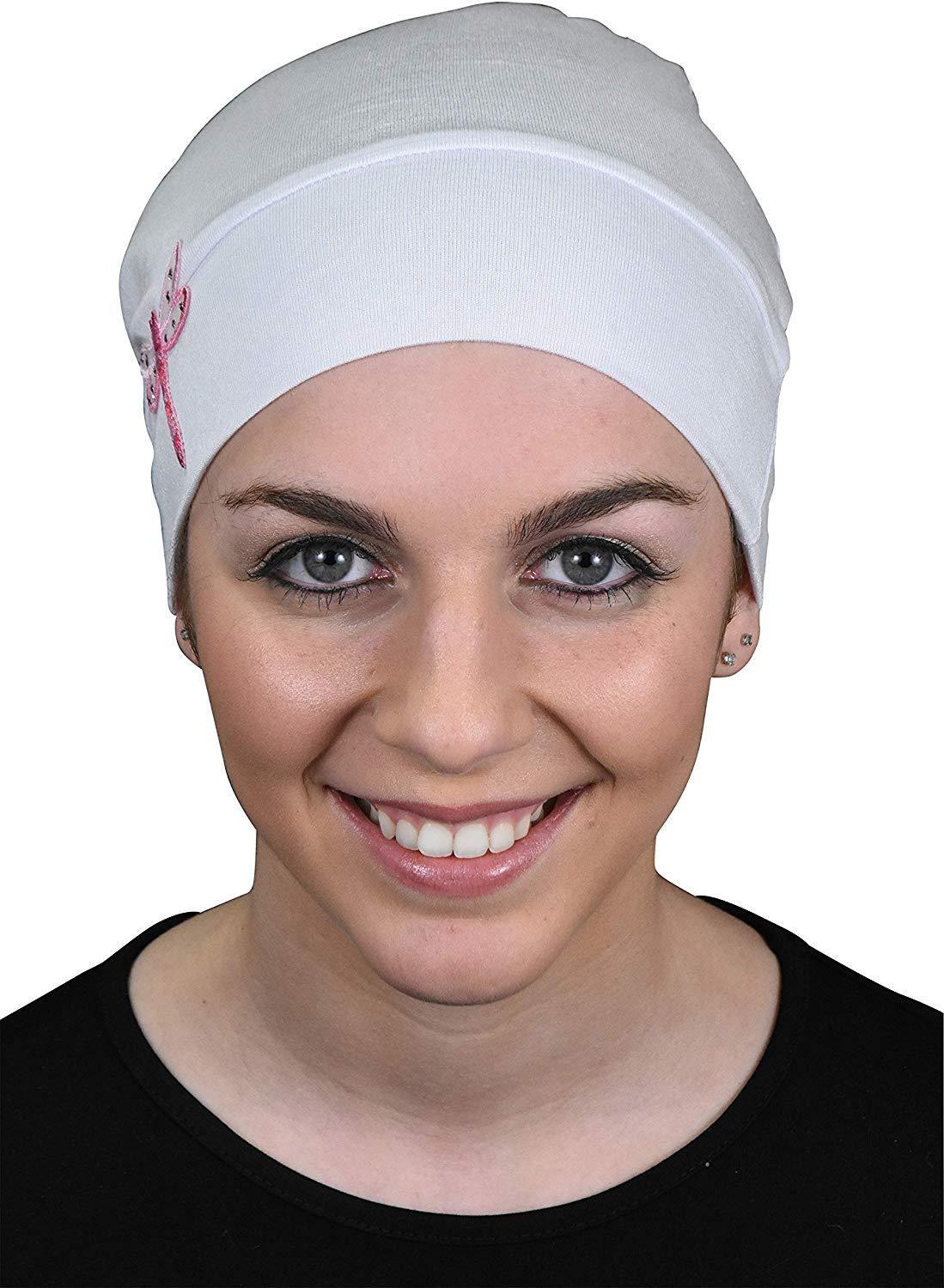 Landana Headscarves Chemo Beanie Sleep Cap Pink Dragonfly