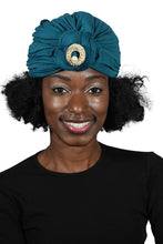 Load image into Gallery viewer, Ladies Headscarves Turban with Gold Pearl Circle