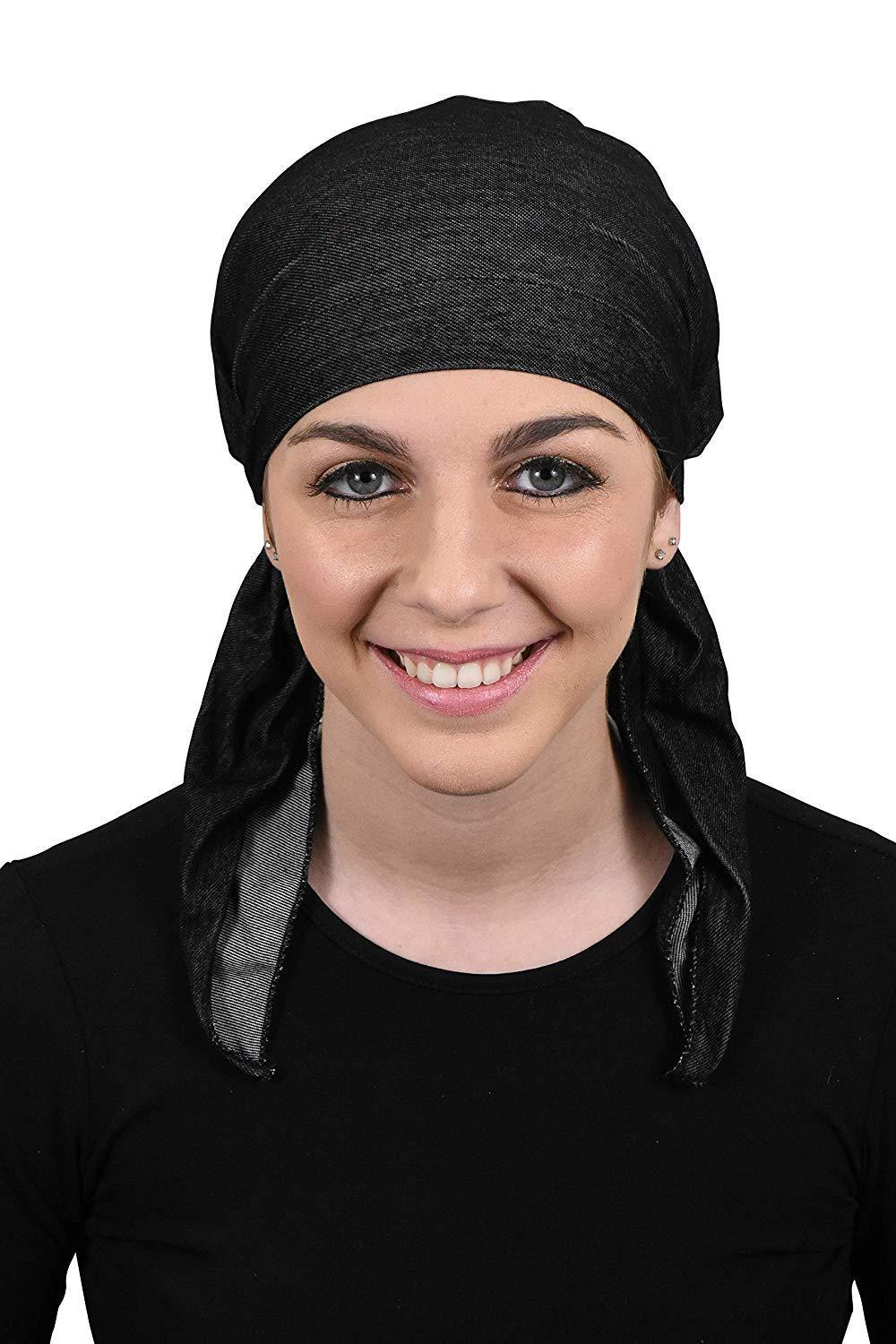 Womens Pre Tied Bandana Chemo Cap Soft Cancer Scarf Hair Cover