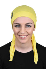 Load image into Gallery viewer, Pre Tied Head Scarf Bandana Headwear Green Butterfly