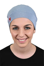 Load image into Gallery viewer, Landana Headscarves Womens Soft Sleep Cap Comfy Cancer Hat with Hearts Applique