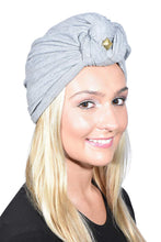 Load image into Gallery viewer, Landana Headscarves Turbans for Women with Twist/Knot Front and Gold Stud