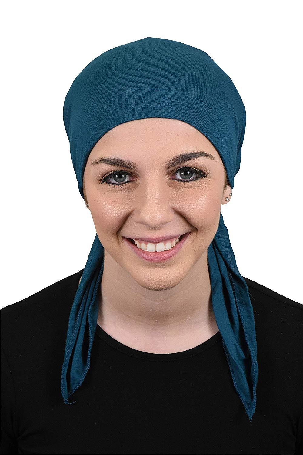 Womens Pre Tied Bandana Chemo Cap Soft Cancer Scarf Hair Cover