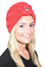 Load image into Gallery viewer, Landana Headscarves Turbans for Women with Twist/Knot Front and Silver Stud