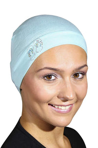 Landana Headscarves Womens Soft Sleep Cap Comfy Cancer Hat with Studded Flip-Flops Applique