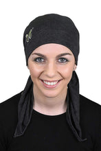 Load image into Gallery viewer, Pre Tied Head Scarf Bandana Headwear Green Butterfly