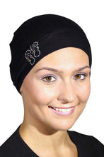 Load image into Gallery viewer, Landana Headscarves Womens Soft Sleep Cap Comfy Cancer Hat with Studded Flip-Flops Applique