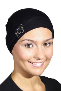 Landana Headscarves Womens Soft Sleep Cap Comfy Cancer Hat with Studded Flip-Flops Applique