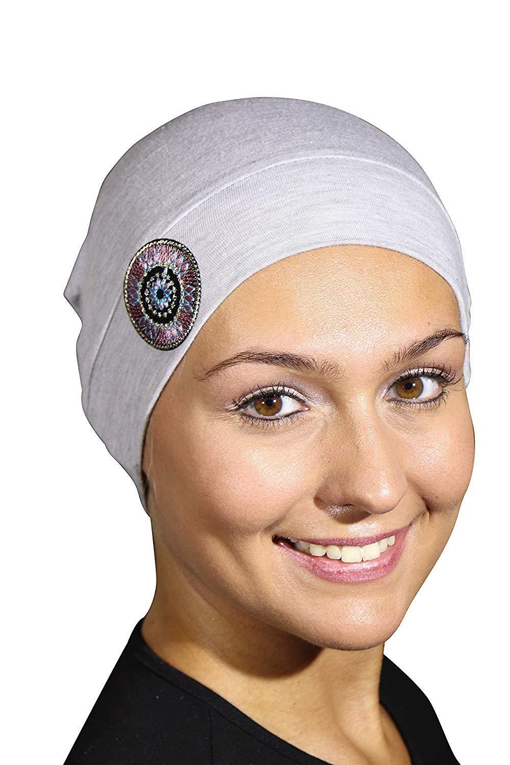 Landana Headscarves Womens Chemo Cap Soft Sleep Beanie with Tribal Bling