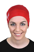 Load image into Gallery viewer, Landana Headscarves Chemo Beanie Sleep Cap Pink Dragonfly