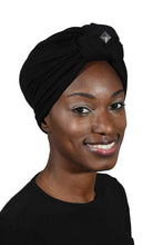 Load image into Gallery viewer, Landana Headscarves Turbans for Women with Twist/Knot Front and Silver Stud