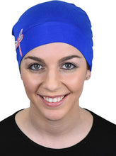 Load image into Gallery viewer, Landana Headscarves Chemo Beanie Sleep Cap Pink Dragonfly