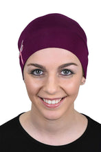 Load image into Gallery viewer, Landana Headscarves Chemo Beanie Sleep Cap Pink Dragonfly