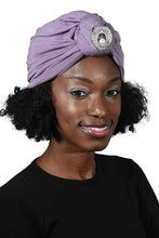 Load image into Gallery viewer, Ladies Headscarves Turban with Silver Pearl Circle