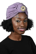 Load image into Gallery viewer, Ladies Headscarves Turban with Gold Pearl Circle