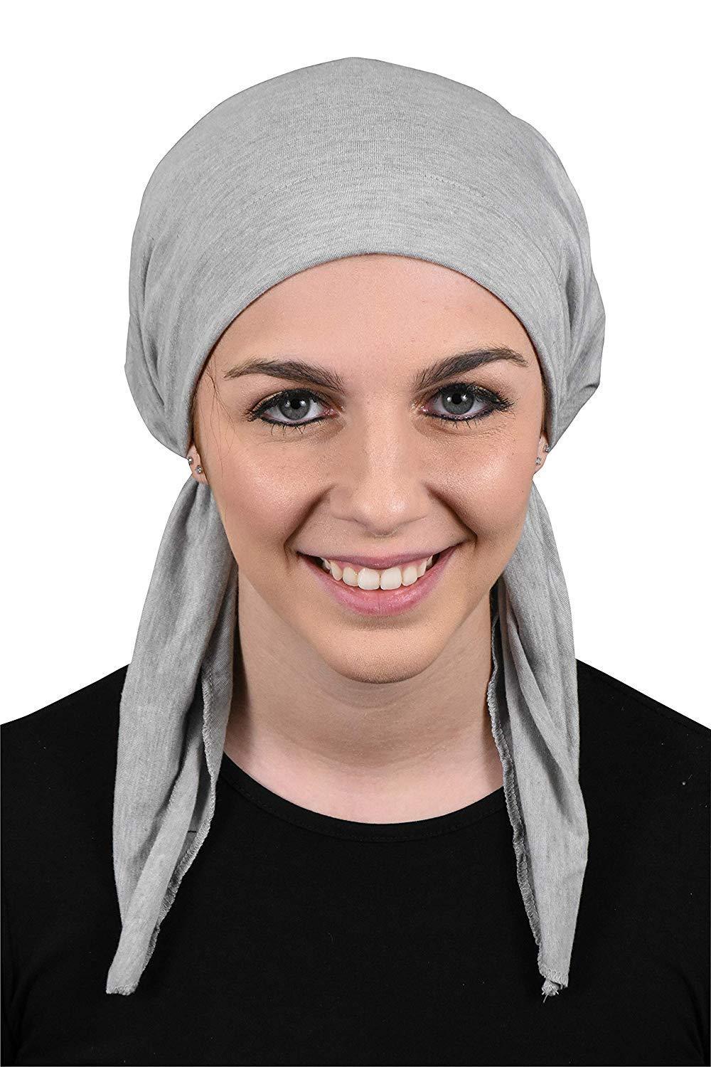 Womens Pre Tied Bandana Chemo Cap Soft Cancer Scarf Hair Cover