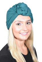 Load image into Gallery viewer, Landana Headscarves Solid Turban with Twist/Knot Front