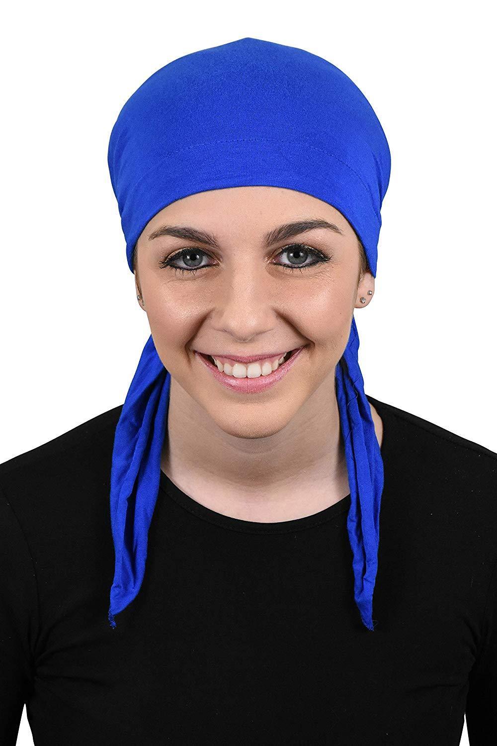 Womens Pre Tied Bandana Chemo Cap Soft Cancer Scarf Hair Cover