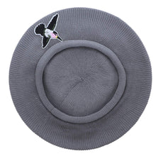 Load image into Gallery viewer, Hummingbird Applique on Cotton Beret Womens Head Cover - Blue