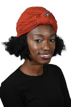 Load image into Gallery viewer, Landana Headscarves Turbans for Women with Twist/Knot Front and Silver Stud