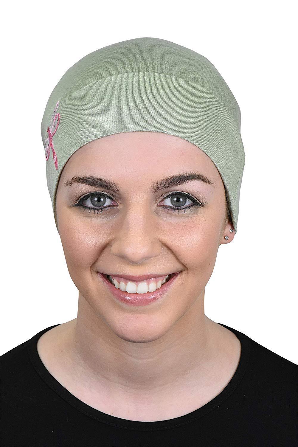 Landana Headscarves Chemo Beanie Sleep Cap Pink Dragonfly