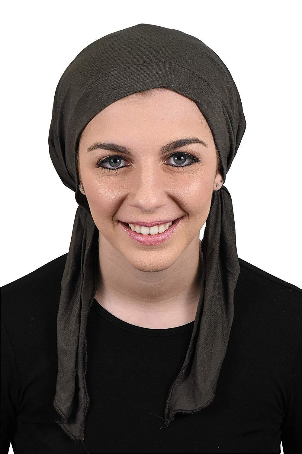 Womens Pre Tied Bandana Chemo Cap Soft Cancer Scarf Hair Cover