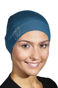 Landana Headscarves Womens Soft Sleep Cap Comfy Cancer Hat with Studded Flip-Flops Applique