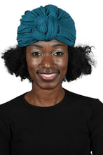 Load image into Gallery viewer, Landana Headscarves Solid Turban with Twist/Knot Front