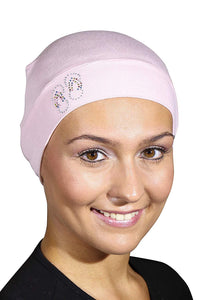 Landana Headscarves Womens Soft Sleep Cap Comfy Cancer Hat with Studded Flip-Flops Applique