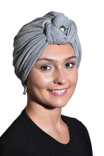 Load image into Gallery viewer, Landana Headscarves Turbans for Women with Twist/Knot Front and Silver Stud