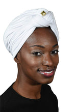 Load image into Gallery viewer, Landana Headscarves Turbans for Women with Twist/Knot Front and Gold Stud