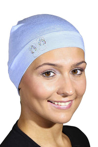 Landana Headscarves Womens Soft Sleep Cap Comfy Cancer Hat with Studded Flip-Flops Applique