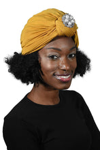 Load image into Gallery viewer, Ladies Headscarves Turban with Silver Pearl Diamond