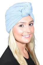 Load image into Gallery viewer, Landana Headscarves Solid Turban with Twist/Knot Front