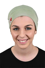 Load image into Gallery viewer, Landana Headscarves Womens Soft Sleep Cap Comfy Cancer Hat with Hearts Applique