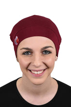 Load image into Gallery viewer, Landana Headscarves Womens Soft Sleep Cap Comfy Cancer Hat with Hearts Applique