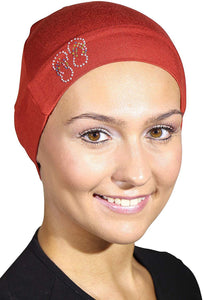 Landana Headscarves Womens Soft Sleep Cap Comfy Cancer Hat with Studded Flip-Flops Applique