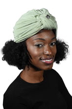 Load image into Gallery viewer, Landana Headscarves Turbans for Women with Twist/Knot Front and Silver Stud