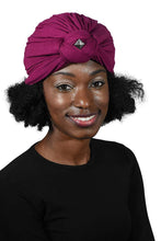 Load image into Gallery viewer, Landana Headscarves Turbans for Women with Twist/Knot Front and Silver Stud