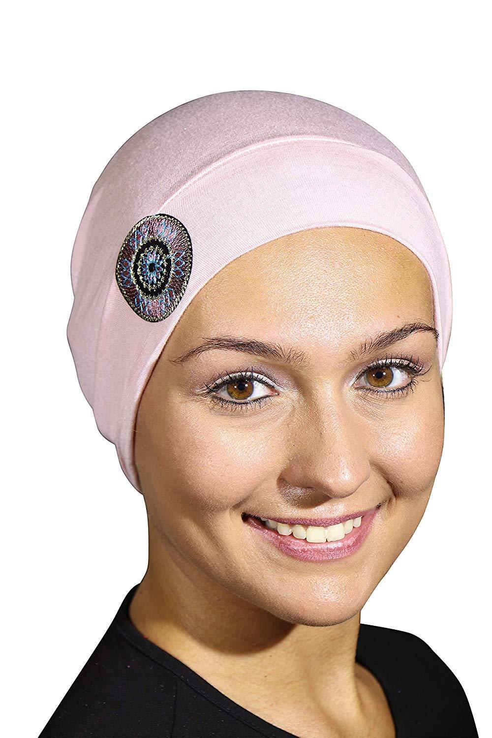 Landana Headscarves Womens Chemo Cap Soft Sleep Beanie with Tribal Bling