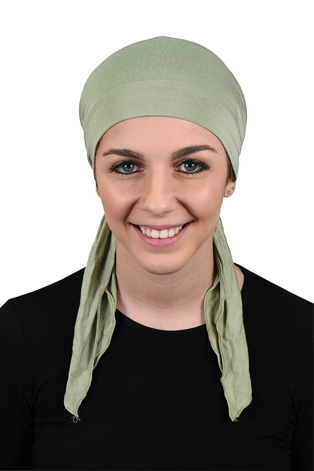 Womens Pre Tied Bandana Chemo Cap Soft Cancer Scarf Hair Cover